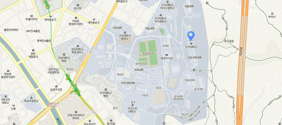 대학혁신사업지원단 위치 지도